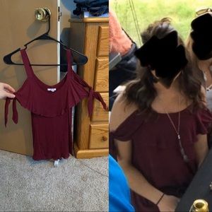 Maurices Knotted Shoulder Top
